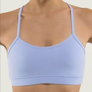 Size 4 Flow Y Sports Bra in lilac